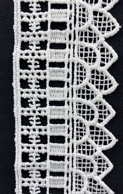 5 cm Mat Ham Polyester Yerli Güpür Brode Bant