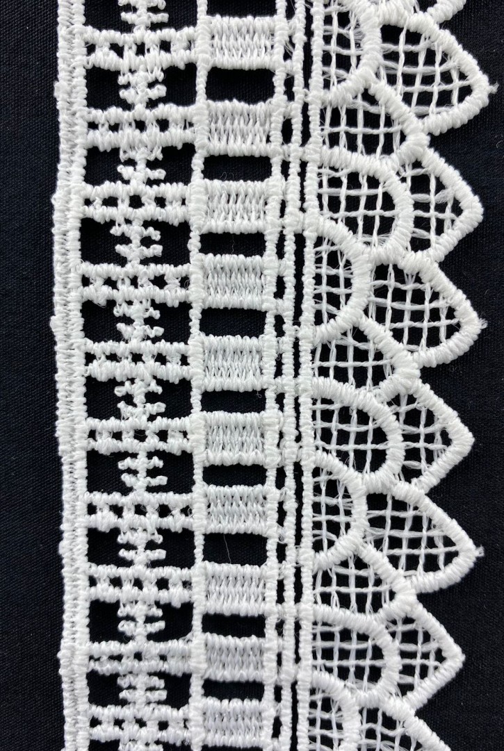 5 cm Mat Ham Polyester Yerli Güpür Brode Bant