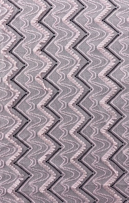 Pembe Likralı Naylon Dantel, 140 cm