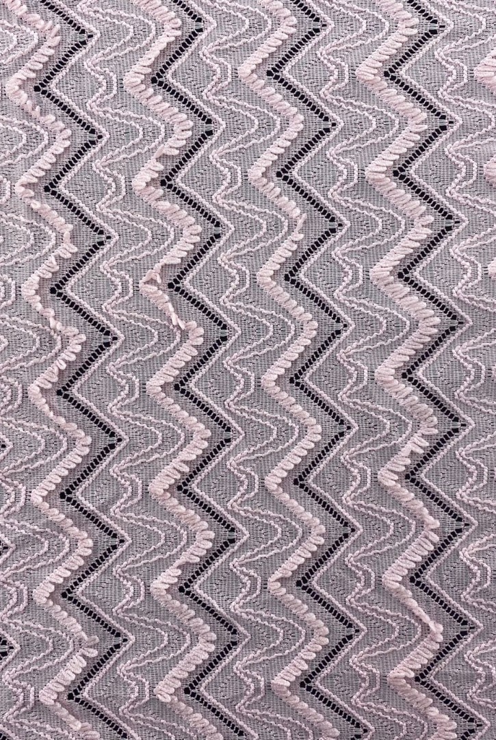 Pembe Likralı Naylon Dantel, 140 cm