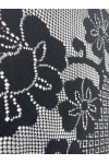 Yerli Üretim Siyah Polyester Dantel