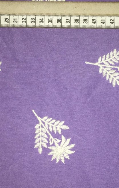 Lila Zemin Terikoton Kumaş - Ham Pamuk Polyester (11452)