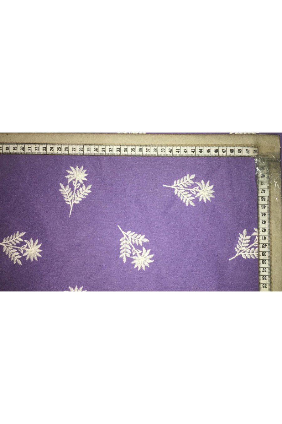 Lila Zemin Terikoton Kumaş - Ham Pamuk Polyester (11452)