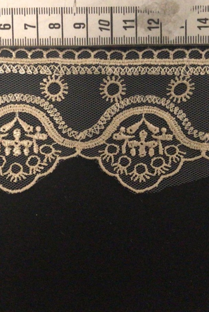 Gold Tül Üzeri Brode Bant