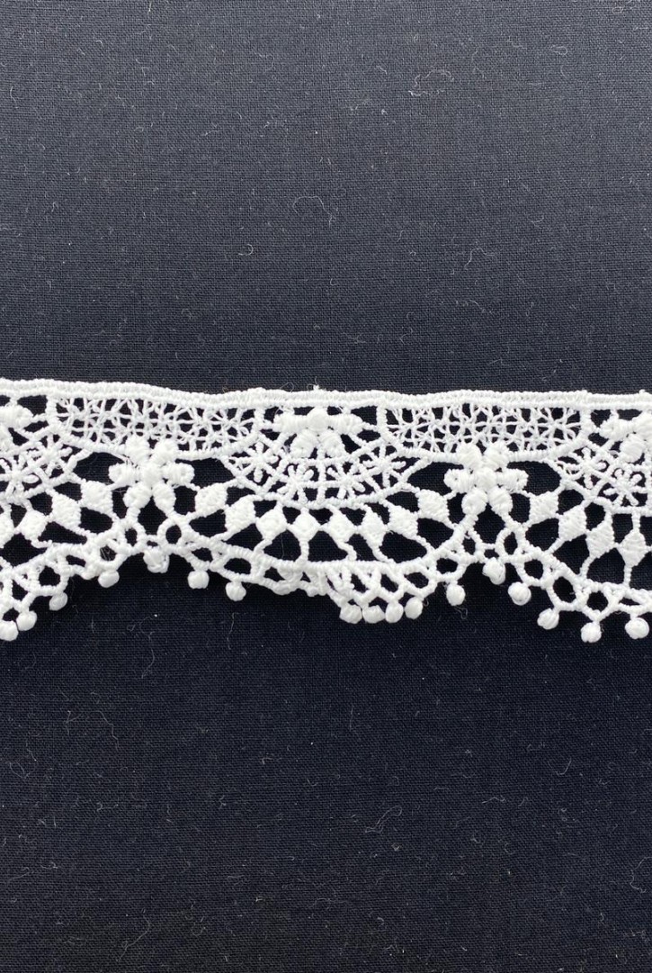 4 cm Lekeli Mat Polyester Güpür Bant