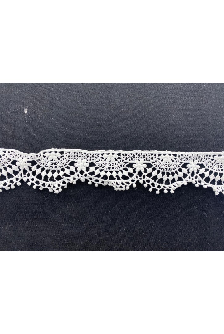 4 cm Lekeli Mat Polyester Güpür Bant