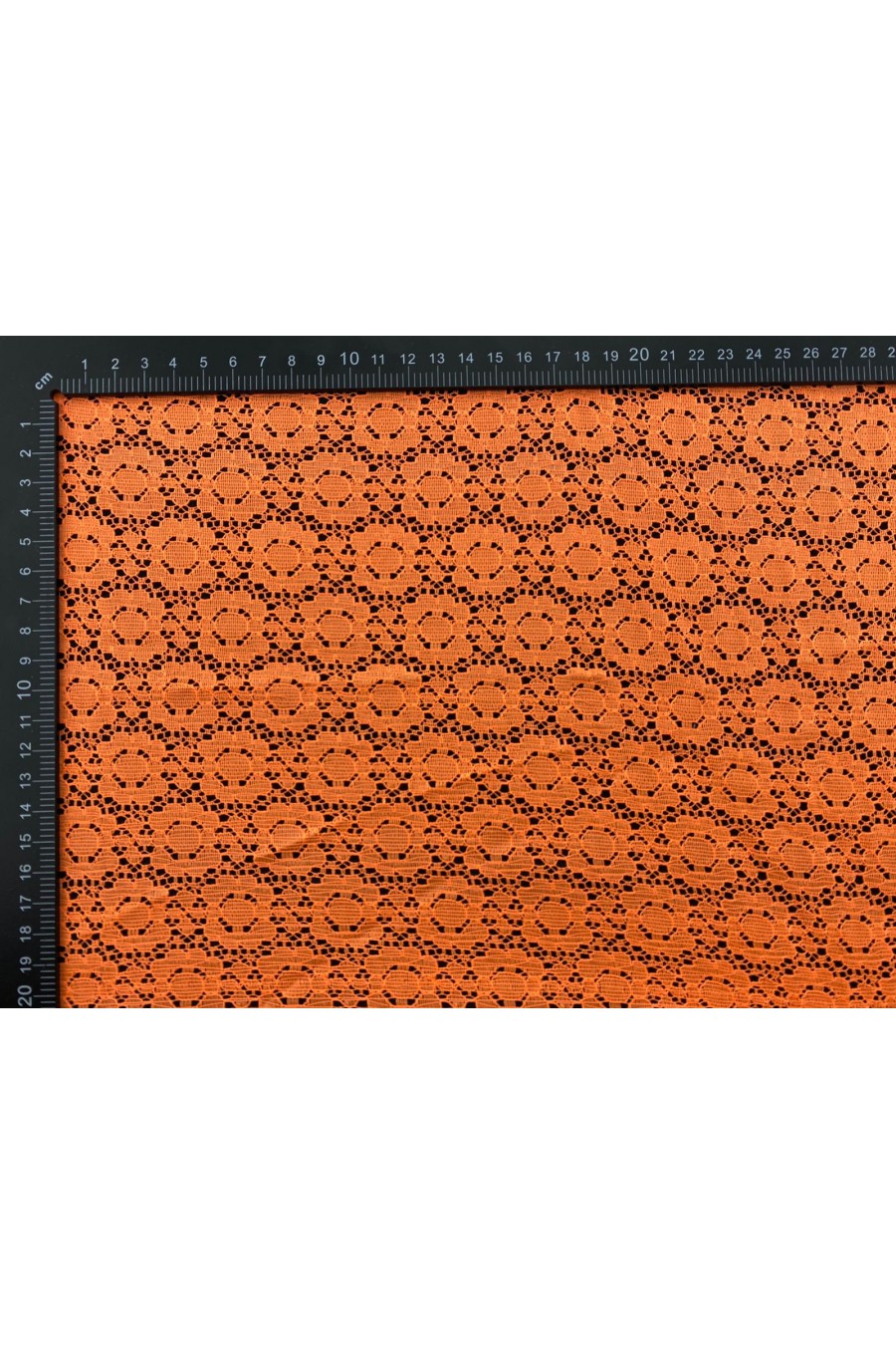 Dantel Yerli Lez Pamuk Polyester Neon Turuncu