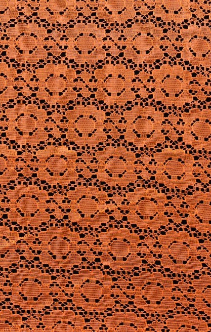 Dantel Yerli Lez Pamuk Polyester Neon Turuncu