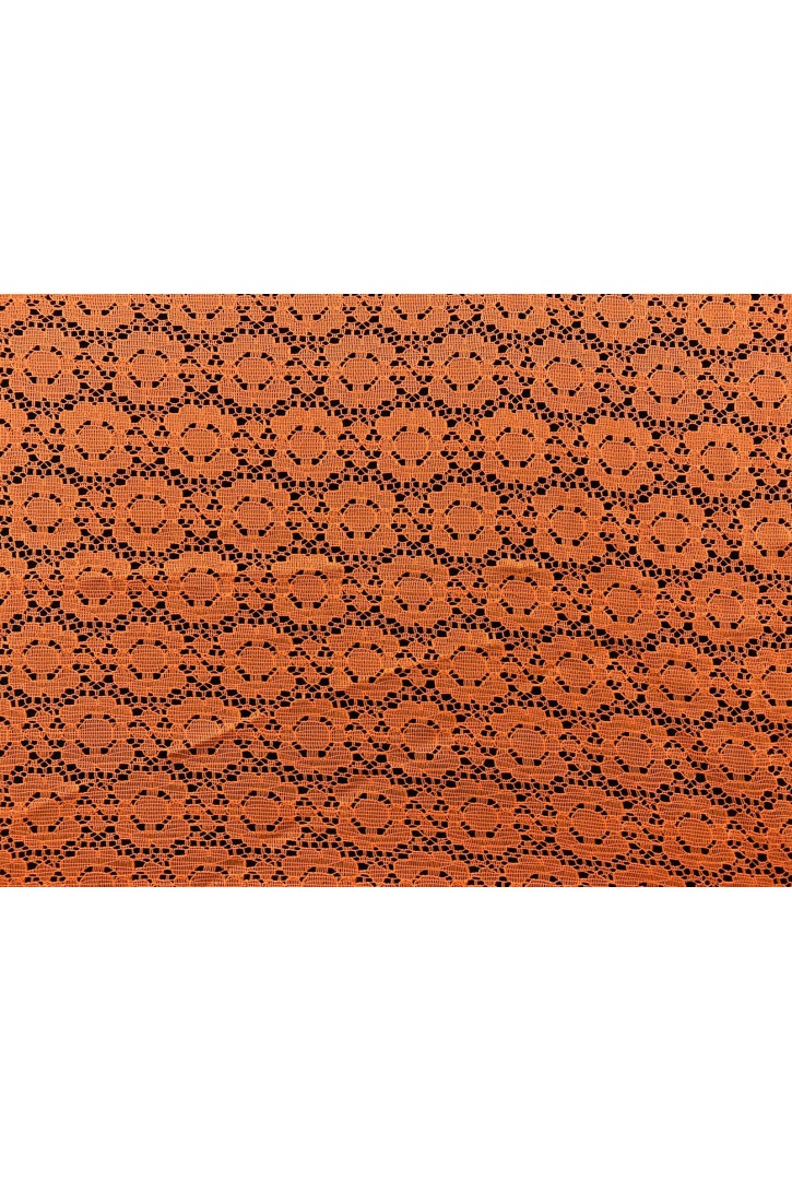 Dantel Yerli Lez Pamuk Polyester Neon Turuncu