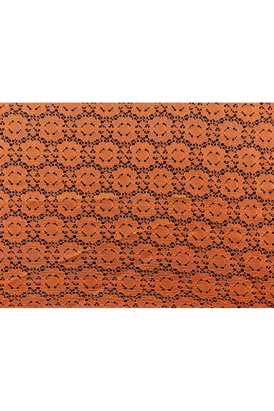Dantel Yerli Lez Pamuk Polyester Neon Turuncu