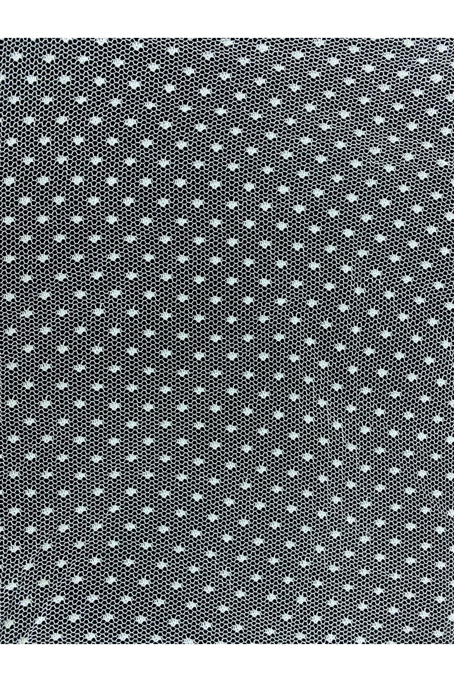 Kasar İşlemeli Puantiyeli Tül