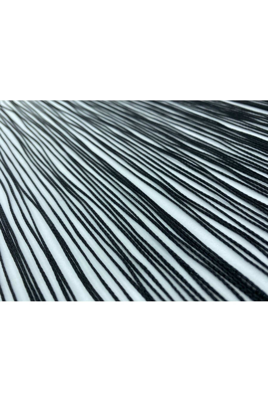 Siyah Saçaklı Polyester Bant, 40 cm