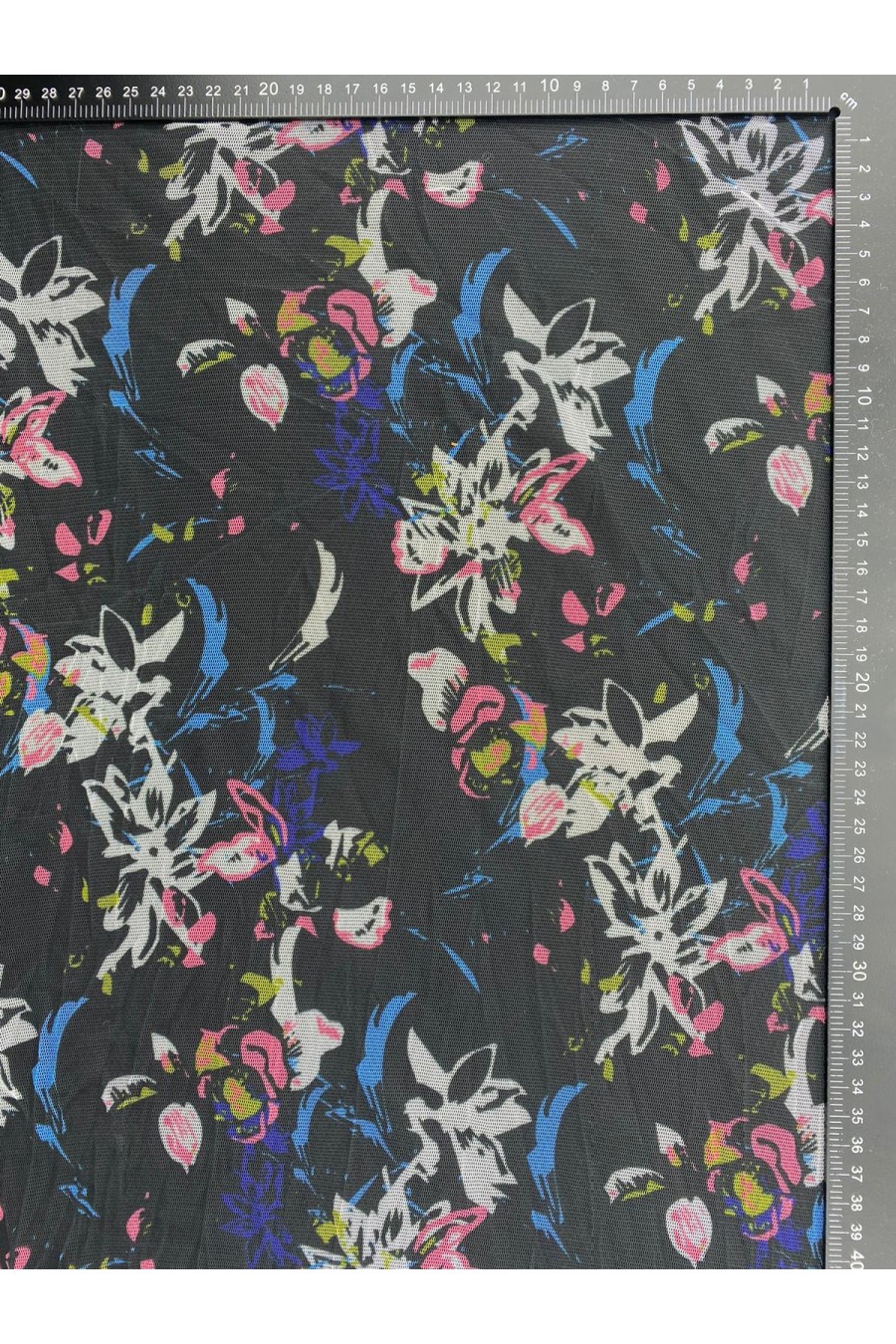 Renkli Dijital Baskılı Polyester Tül