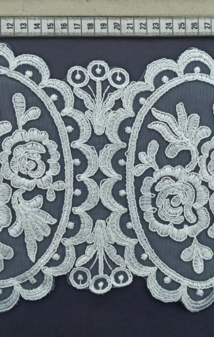 Ham Kordlu Parlak Polyester Brode Bant