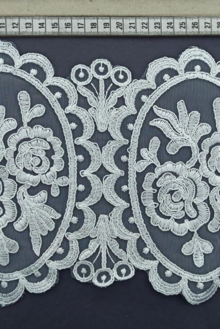 Ham Kordlu Parlak Polyester Brode Bant