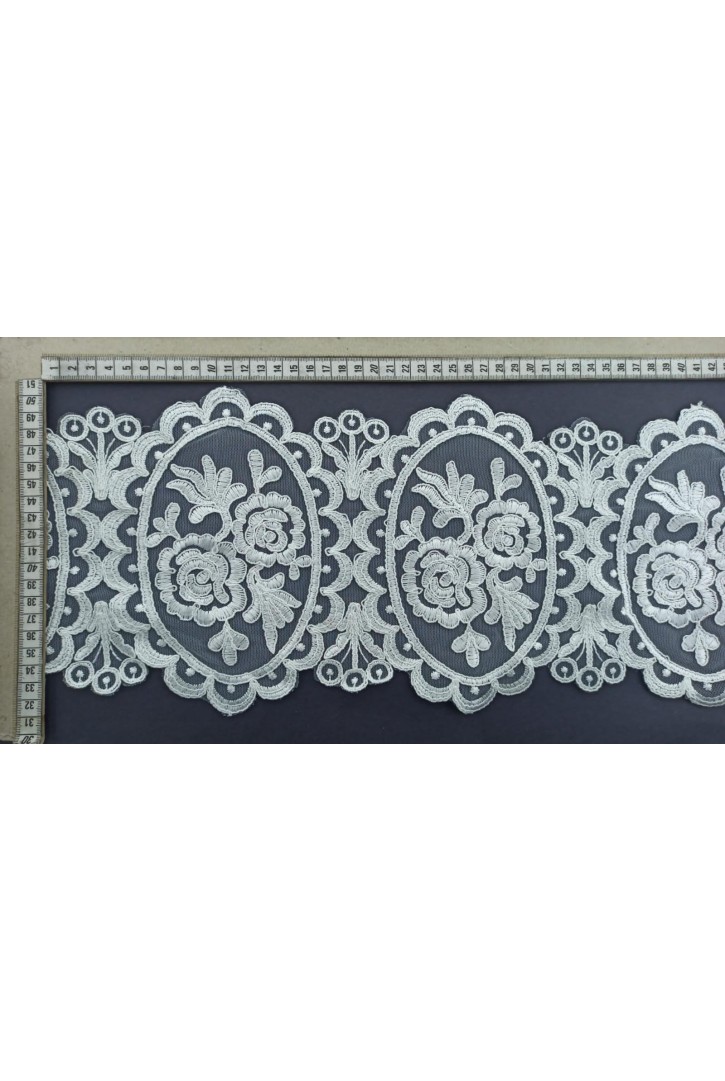 Ham Kordlu Parlak Polyester Brode Bant