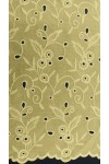 11640-METRE Bebe Sarı Bohrerli Yerli Brode – Mat Polyester Vual Kumaş | 135 cm