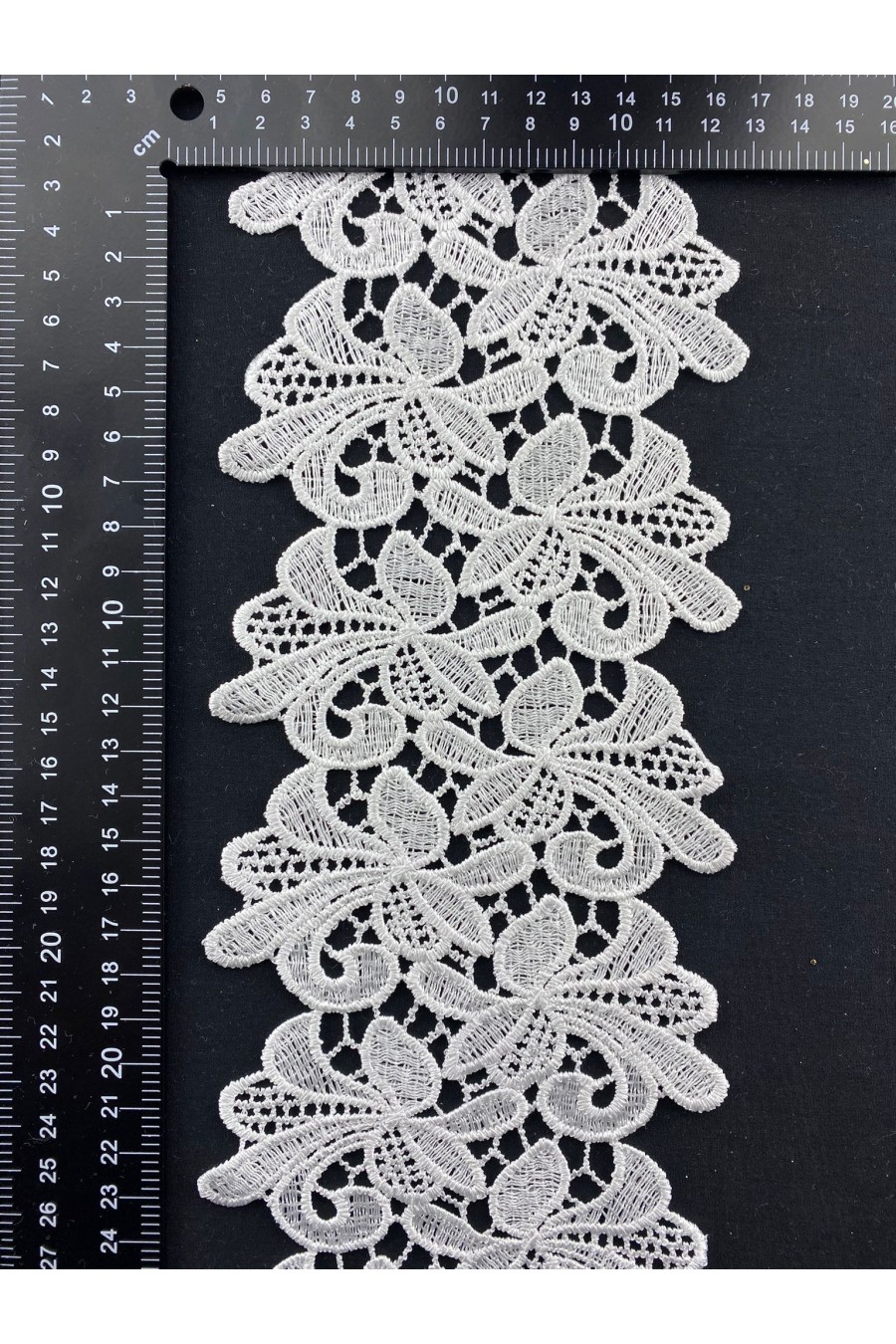 12 cm Parlak Güpür Brode Bant