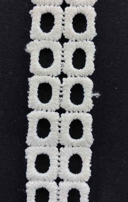 3 cm Ham Mat Polyester Güpür Brode Bant