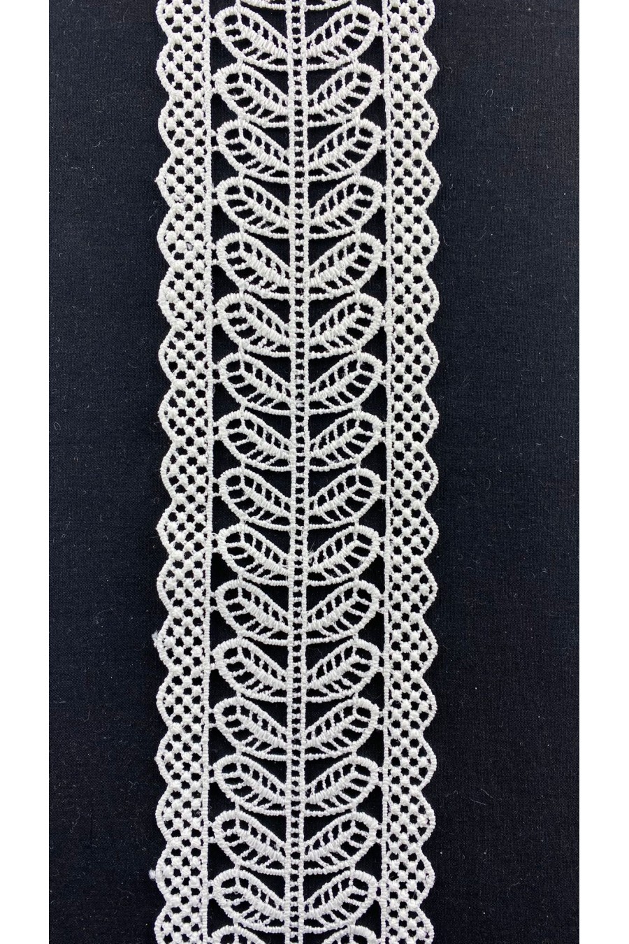 13536-METRE 6 cm Ham Güpür Brode Bant