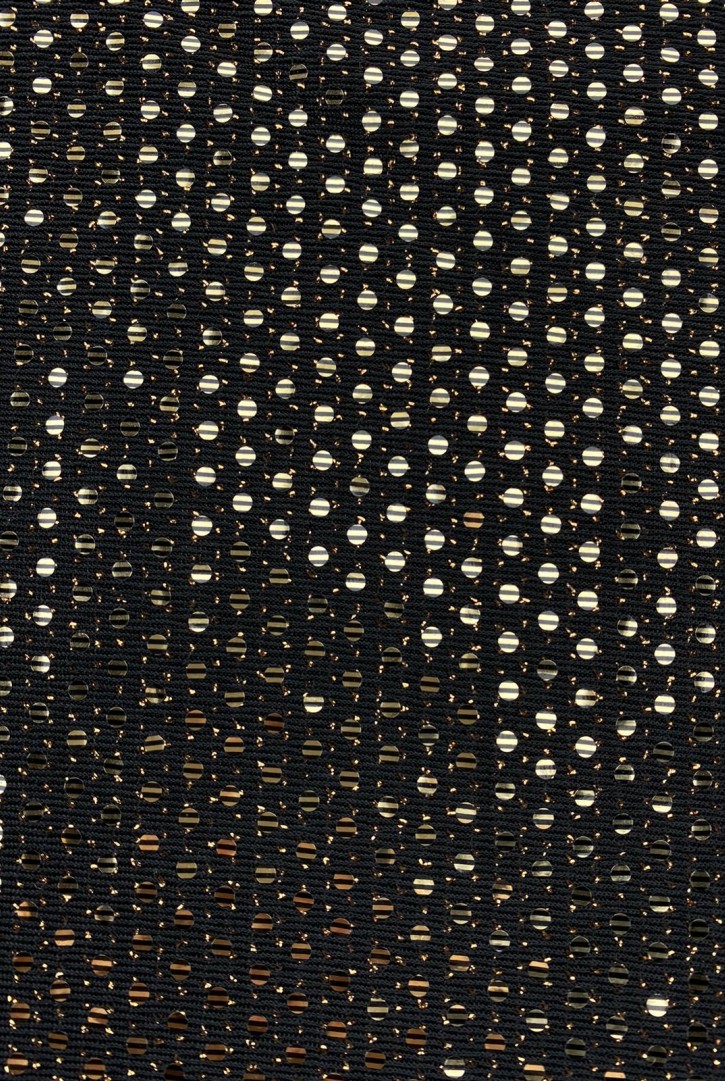 Bakır Çizgili Trans Aynalı Buzy Kumaş, 135 cm