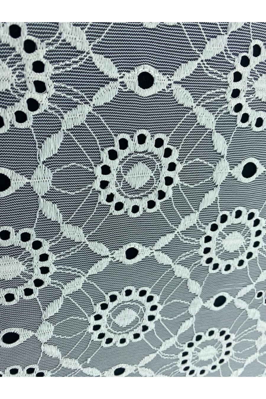 150 cm Bej Mat Polyester Bohrerli Dantel