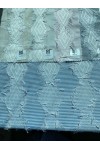 22348 KUMAŞ/YERLİ/LEZ/POLYESTER/PAMUK/KESME/BEYAZ-MAVİ/155 CM