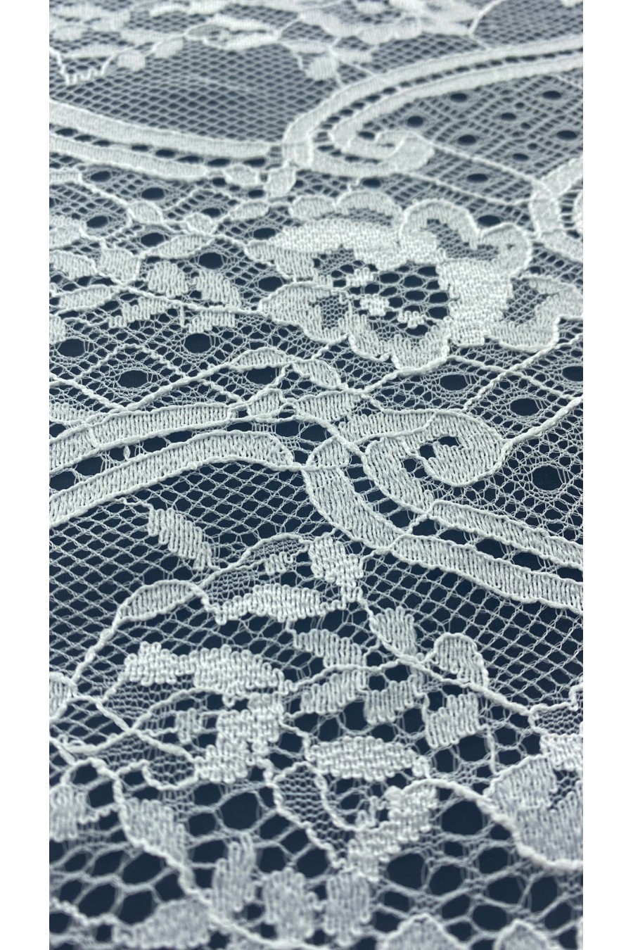 7332-KG Fikslenmiş Naylon Likrasız İthal Dantel