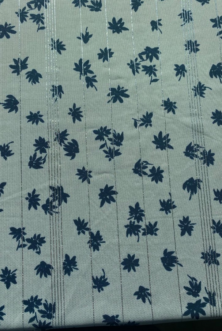 22351 TÜL/YERLİ/LEZ/POLYESTER/ELASTAN/SİMLİ/BASKILI/BEYAZ/155 CM