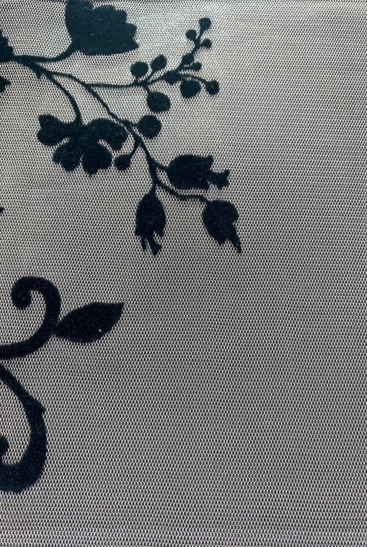 22352 TÜL/YERLİ/LEZ/POLYESTER/FLOK/PEMBE/160 CM