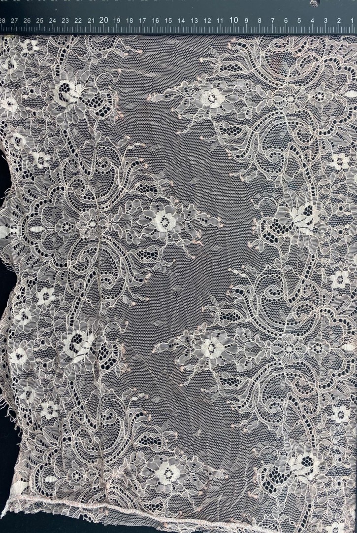 Somon Renk Sakallı Naylon Dantel Bant, İthal