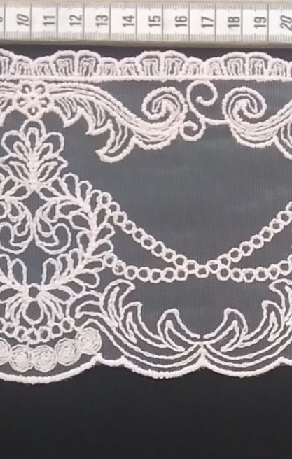 Pudra Tül Üzeri Mat Brode Bant, Yerli