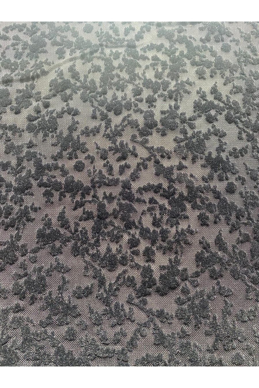 22353 TÜL/YERLİ/LEZ/POLYESTER/ELASTAN/FLOK/SİYAH/155 CM