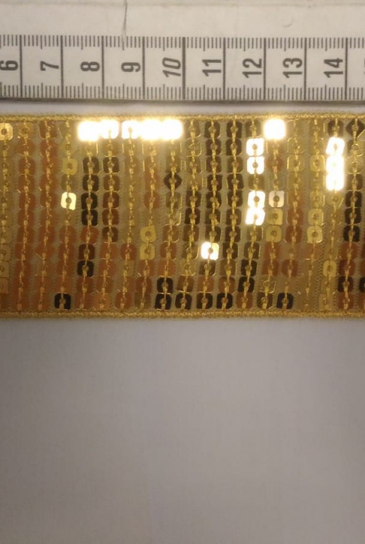 Gold Pullu Polyester Şerit