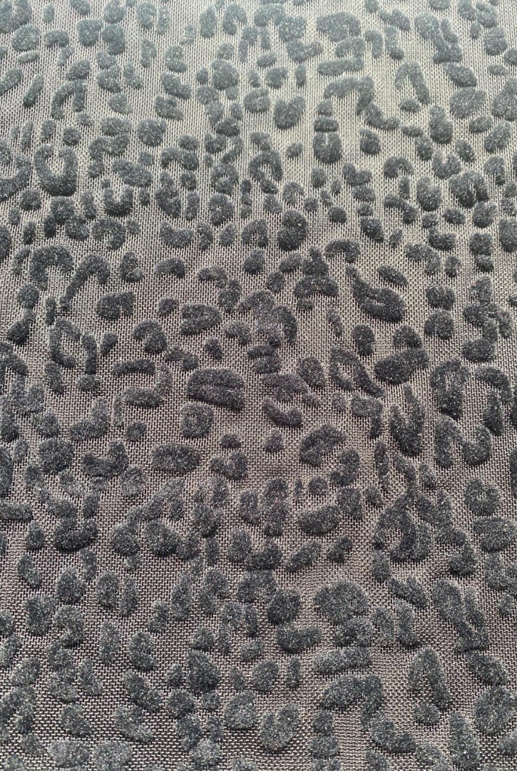 22355 TÜL/YERLİ/LEZ/POLYESTER/ELASTAN/FLOK/SİYAH/155 CM