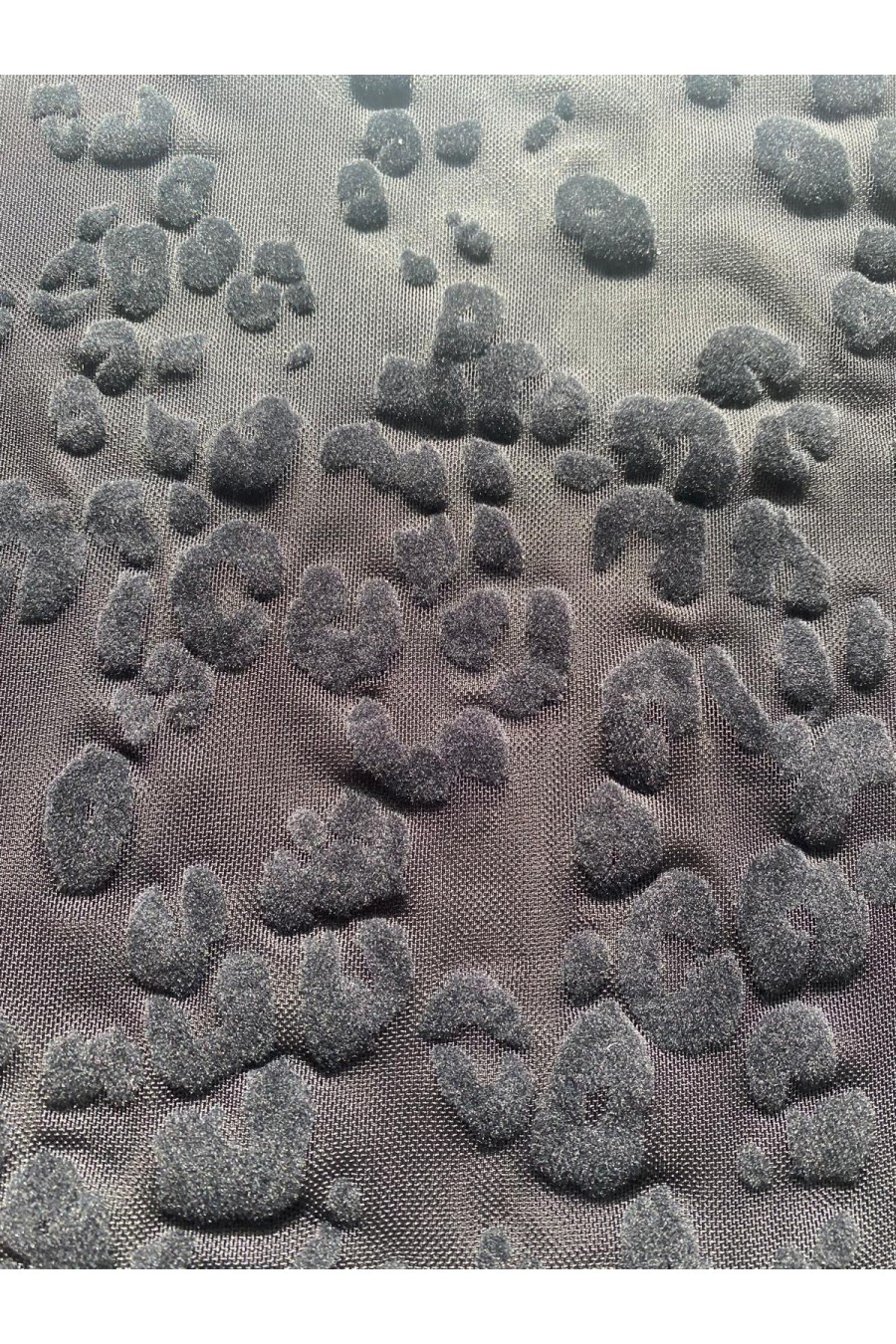 22357 TÜL/YERLİ/LEZ/POLYESTER/ELASTAN/FLOK/SİYAH/155 CM