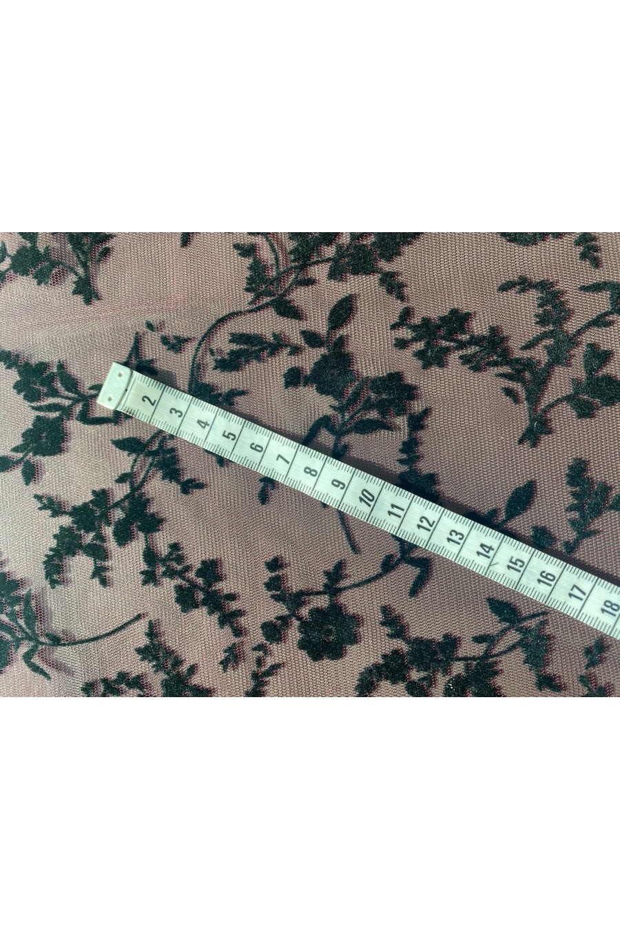 22358 TÜL/YERLİ/LEZ/POLYESTER/ELASTAN/FLOK/PEMBE/150 CM