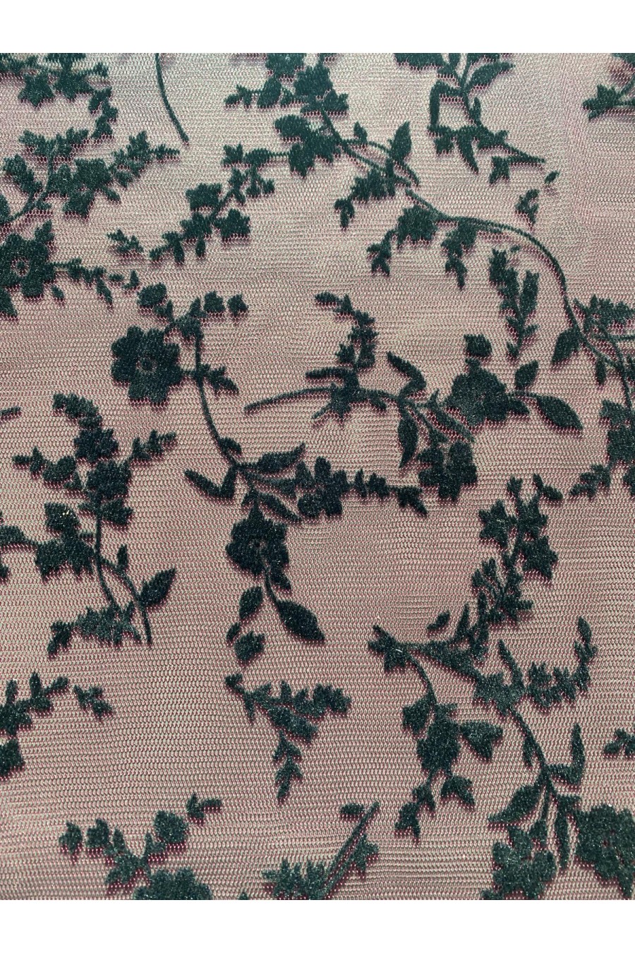 22358 TÜL/YERLİ/LEZ/POLYESTER/ELASTAN/FLOK/PEMBE/150 CM