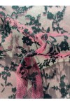 22358 TÜL/YERLİ/LEZ/POLYESTER/ELASTAN/FLOK/PEMBE/150 CM