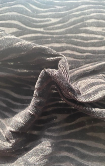 22360 TÜL/YERLİ/LEZ/POLYESTER/ELASTAN/FLOK/SİYAH/155 CM