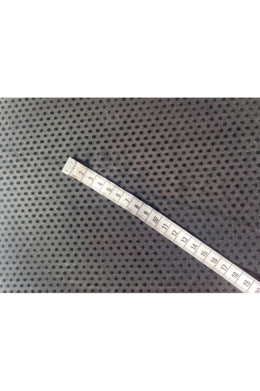 22362 TÜL/YERLİ/LEZ/POLYESTER/ELASTAN/FLOK/PUANTİYE/SİYAH/150 CM