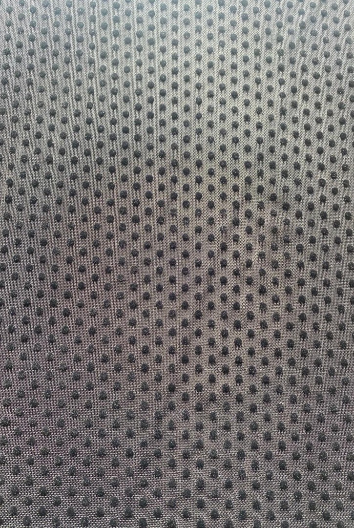 22362 TÜL/YERLİ/LEZ/POLYESTER/ELASTAN/FLOK/PUANTİYE/SİYAH/150 CM