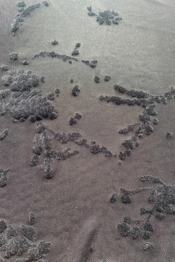 22363 TÜL/YERLİ/LEZ/POLYESTER/ELASTAN/FLOK/SİYAH/170 CM