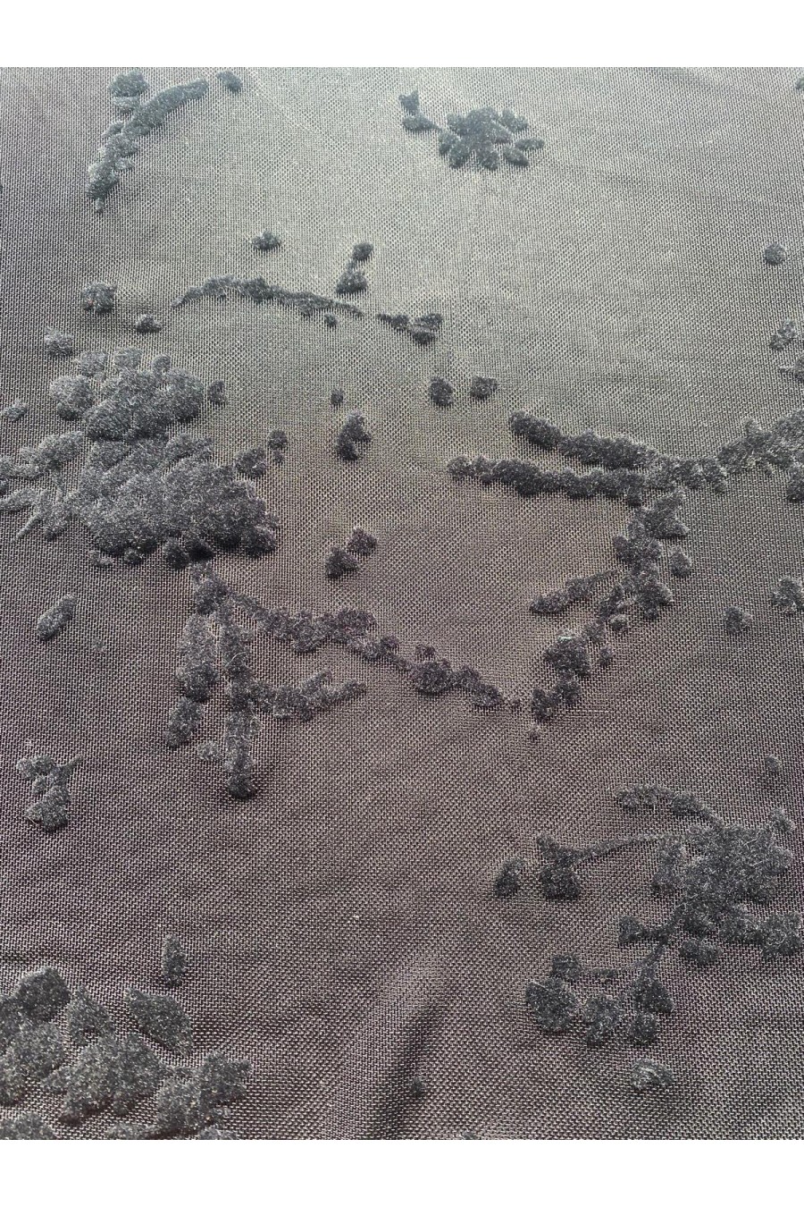 22363 TÜL/YERLİ/LEZ/POLYESTER/ELASTAN/FLOK/SİYAH/170 CM