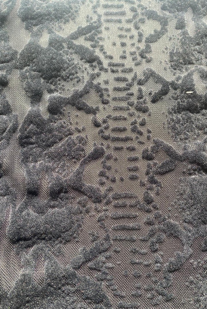 22364 TÜL/YERLİ/LEZ/POLYESTER/ELASTAN/SİYAH/120 CM