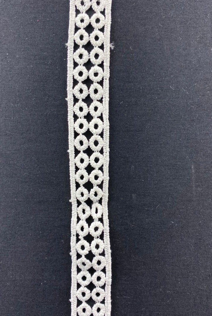 Ham Mat Polyester Güpür Brode Bant, Yerli, 2 cm