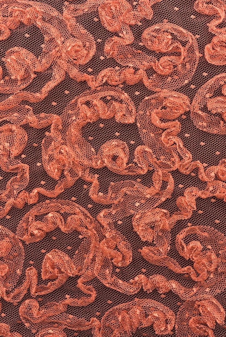 Mercan Süzeneli Tül