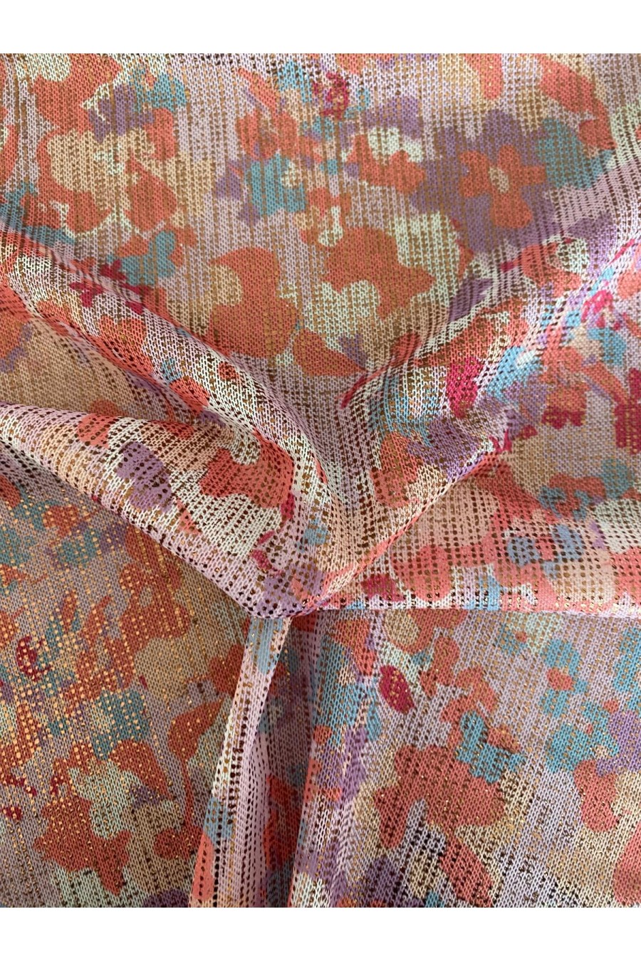 22367 TÜL/YERLİ/LEZ/POLYESTER/ELASTAN/BASKILI/RENKLİ/155 CM