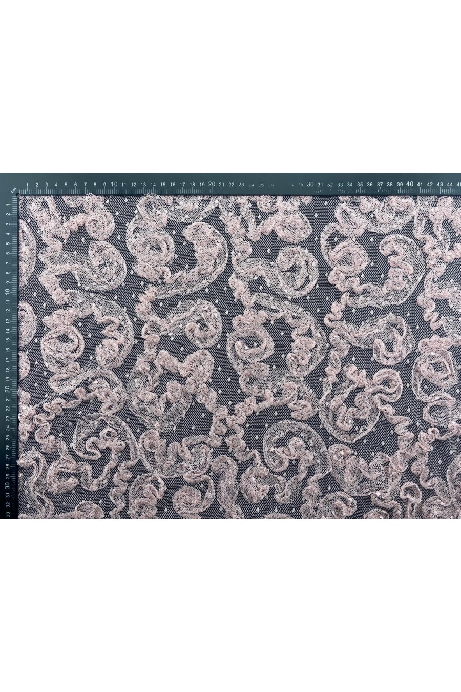 Gül Kurusu Süzeneli Yerli Polyester Tül