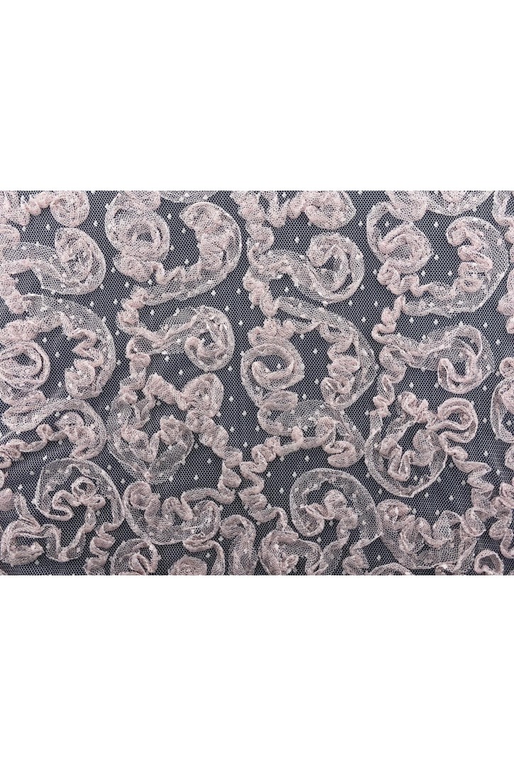 Gül Kurusu Süzeneli Yerli Polyester Tül